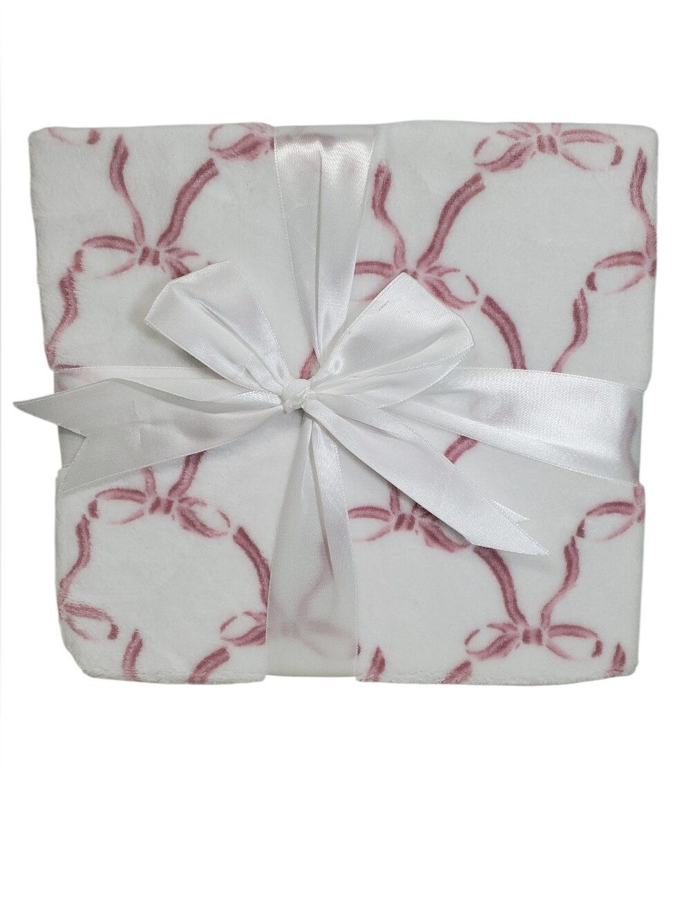 Bow Pink Baby 🎀 Girl Blanket Home Decor Plush Soft 20x30 Throw Cottagecore